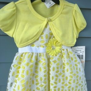 Yellow beautiful flowers dress